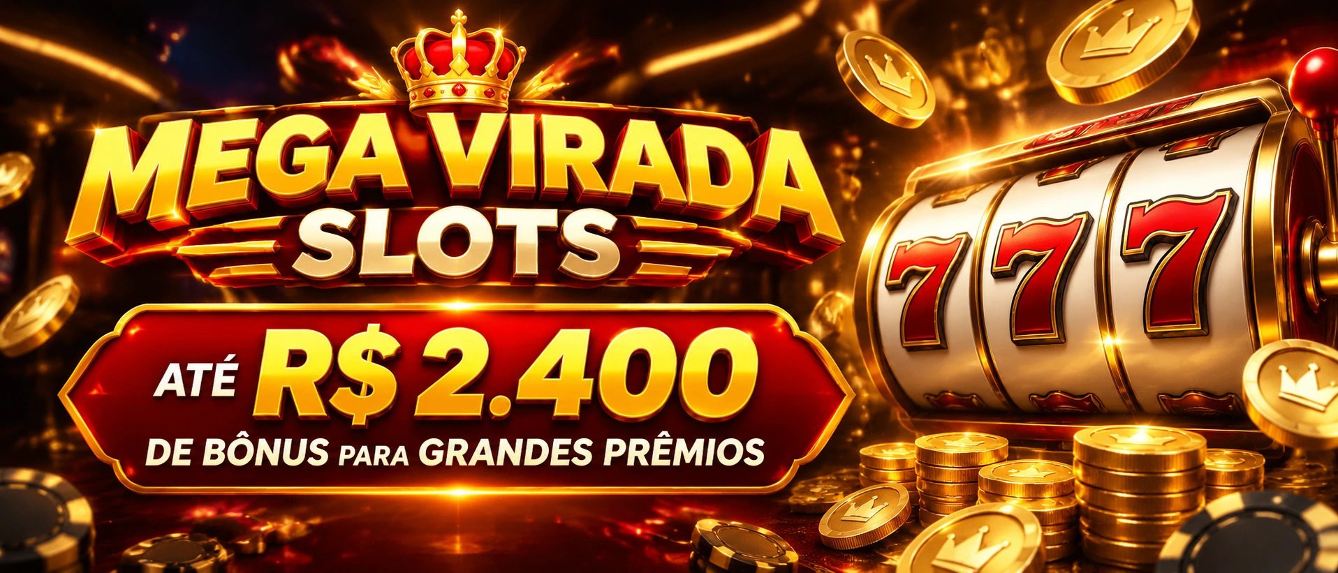 Mega Virada slots online no celular e no computador